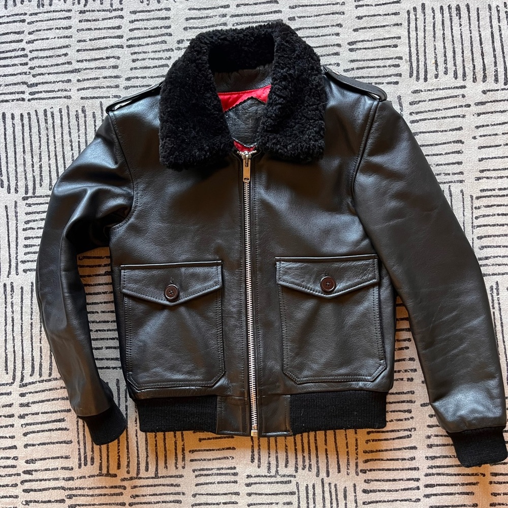 Men leather jacket brand new, never worn, perfect condition